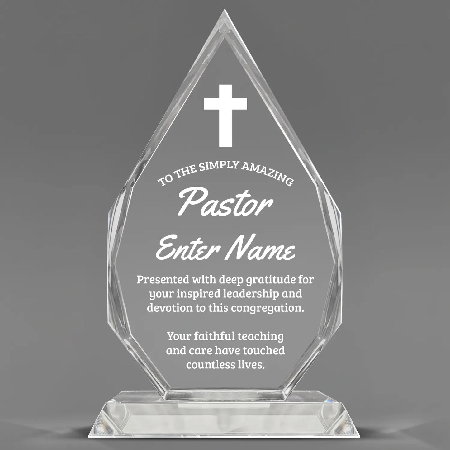 Church Awards - Optic Crystal Royal Diamond Awards - Personalize Online – Choose From 5 Designs
