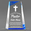 Church Awards - Blue Facet Wedge Acrylic Awards - Personalize Online – Choose From 5 Designs
