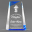 Church Awards - Blue Facet Wedge Acrylic Awards - Personalize Online – Choose From 5 Designs