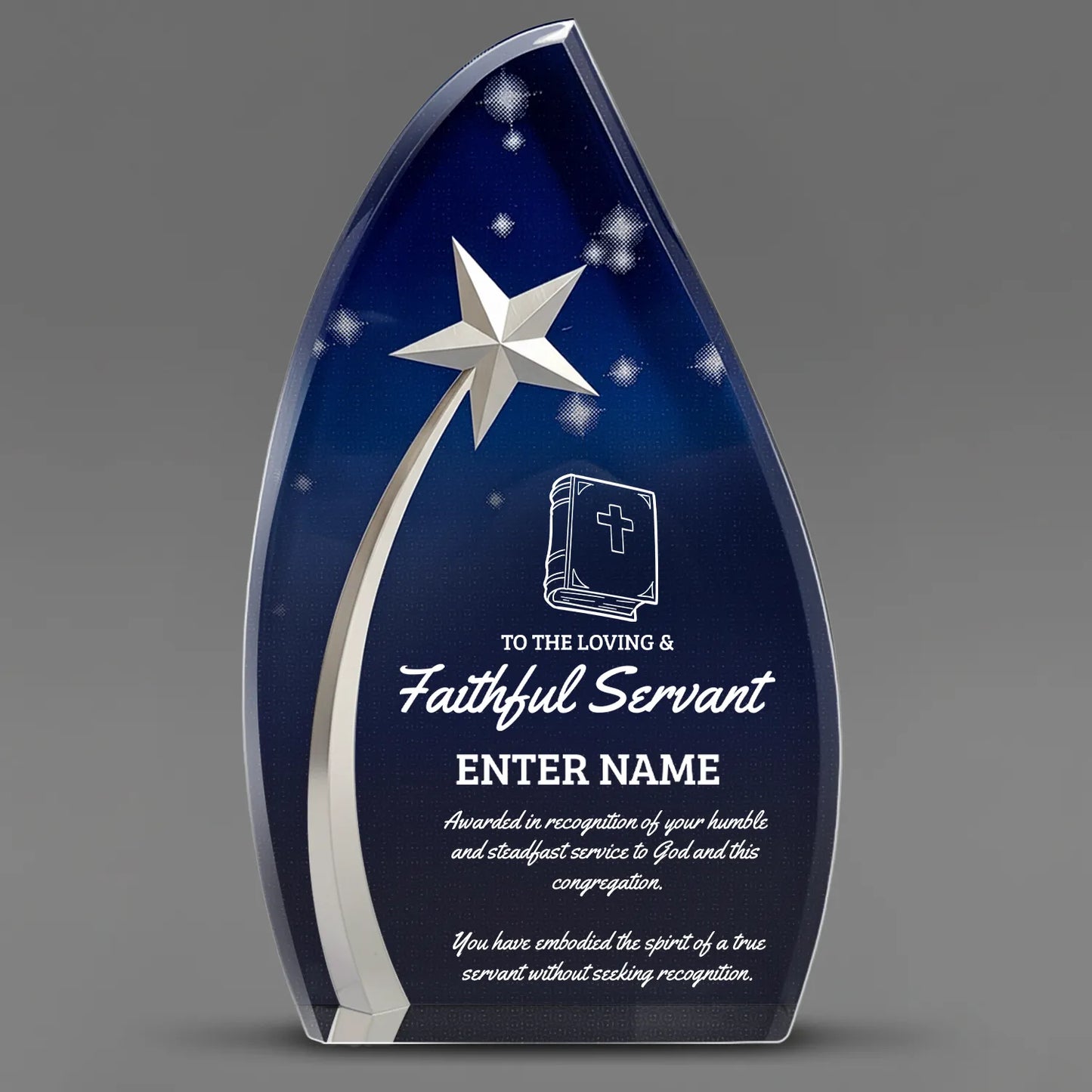 Church Awards - Acrylic Star Powered Awards - Personalize Online – Choose From 5 Designs