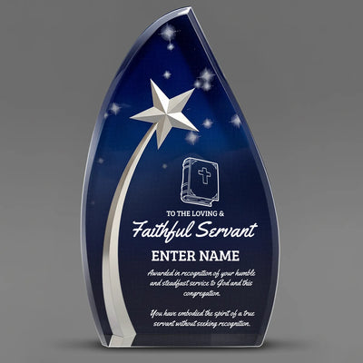Church Awards - Acrylic Star Powered Awards - Personalize Online – Choose From 5 Designs