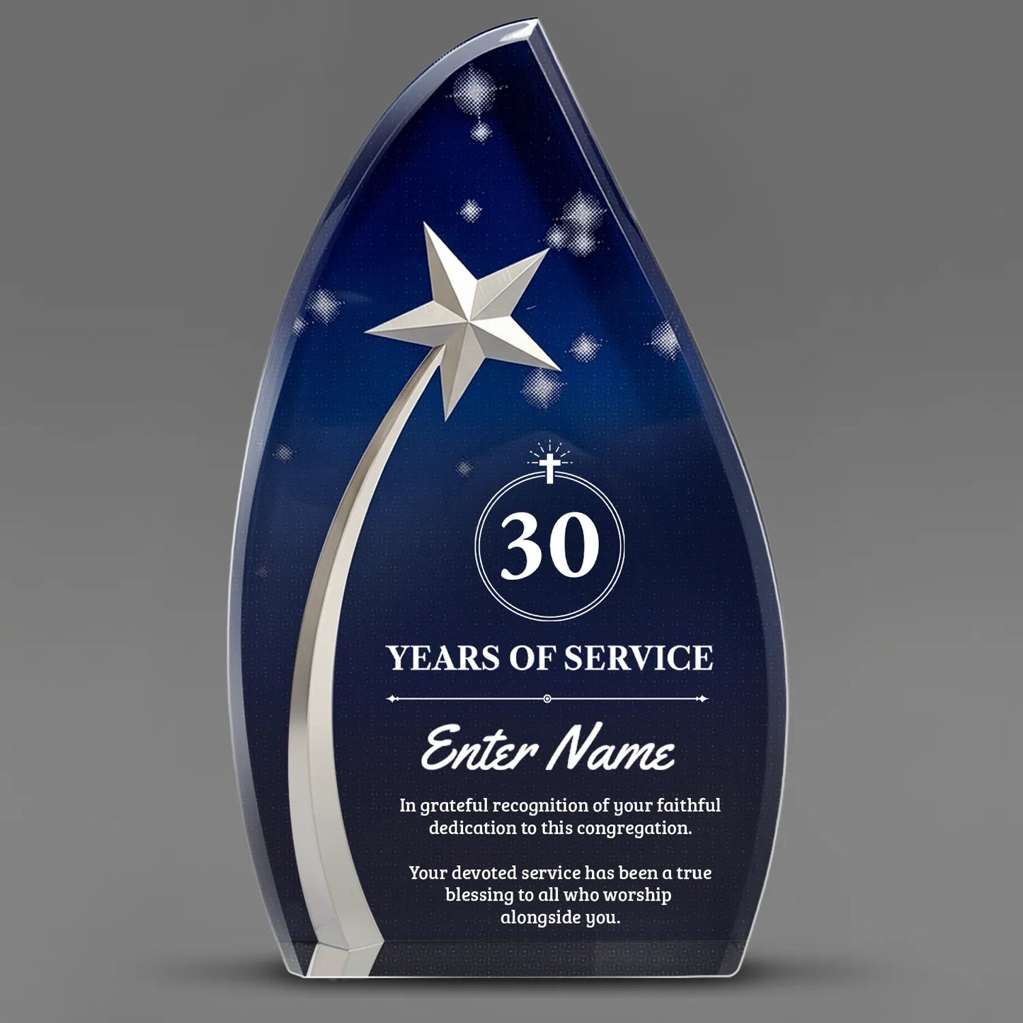 Church Awards - Acrylic Star Powered Awards - Personalize Online – Choose From 5 Designs