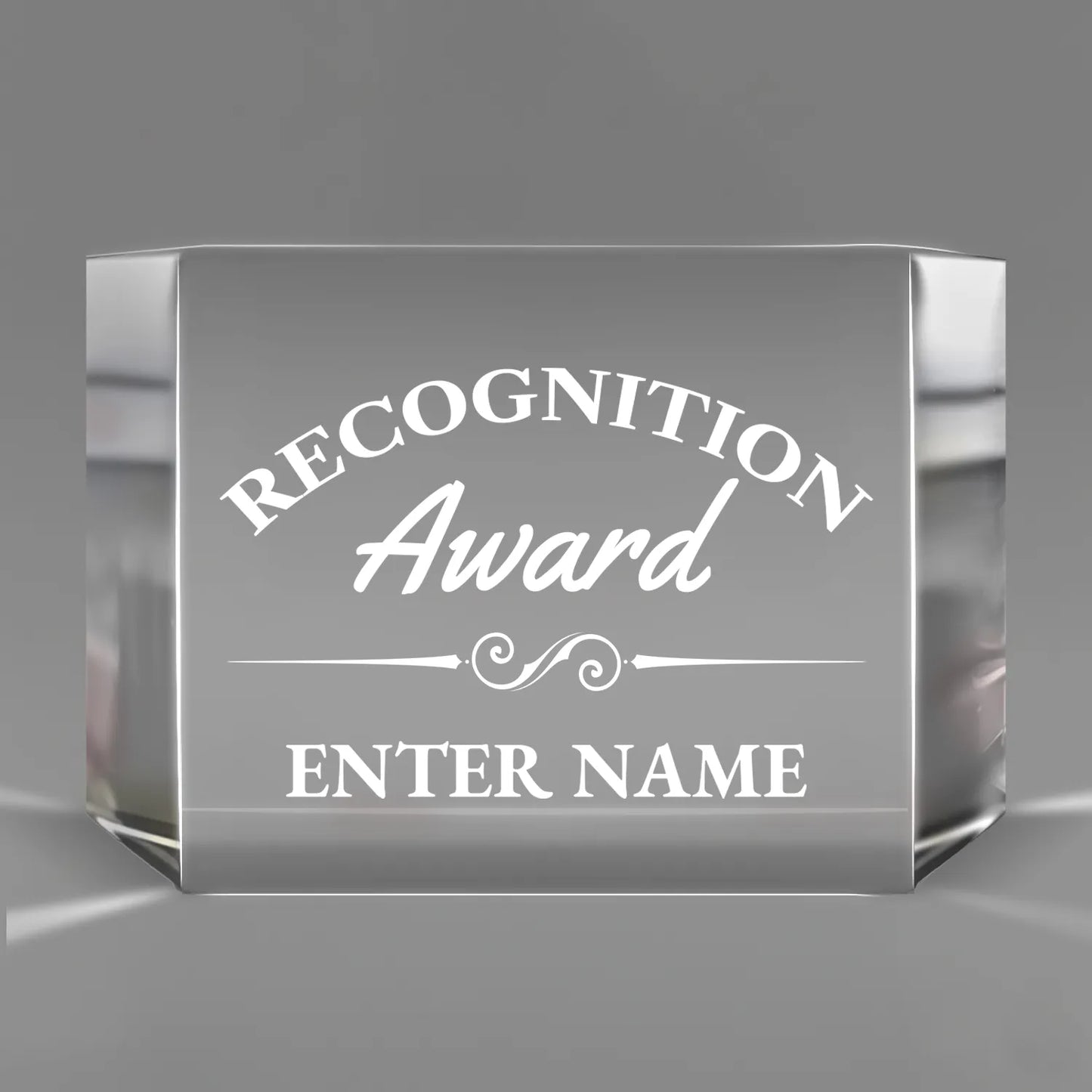 Church Awards - Clear Crystal Facet Block Awards - Personalize Online – Choose From 5 Designs