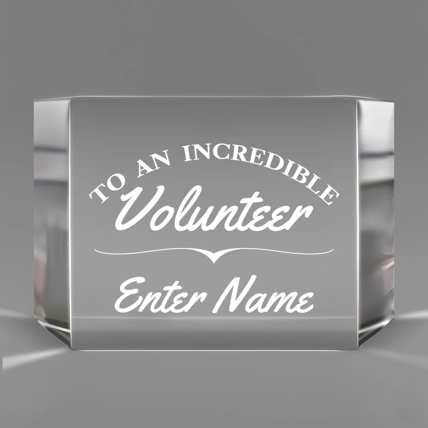 Church Awards - Clear Crystal Facet Block Awards - Personalize Online – Choose From 5 Designs