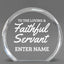 Church Awards - Clear Round Acrylic Awards - Personalize Online – Choose From 5 Designs