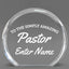 Church Awards - Clear Round Acrylic Awards - Personalize Online – Choose From 5 Designs