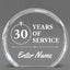 Church Awards - Clear Round Acrylic Awards - Personalize Online – Choose From 5 Designs
