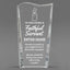 Church Awards - Clear Crystal Facet Wave Awards - Personalize Online – Choose From 5 Designs
