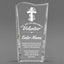 Church Awards - Clear Crystal Facet Wave Awards - Personalize Online – Choose From 5 Designs