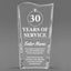 Church Awards - Clear Crystal Facet Wave Awards - Personalize Online – Choose From 5 Designs