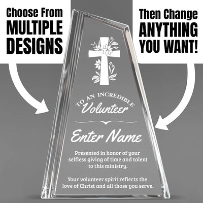 Church Awards - Crystal Peak Awards - Personalize Online – Choose From 5 Designs