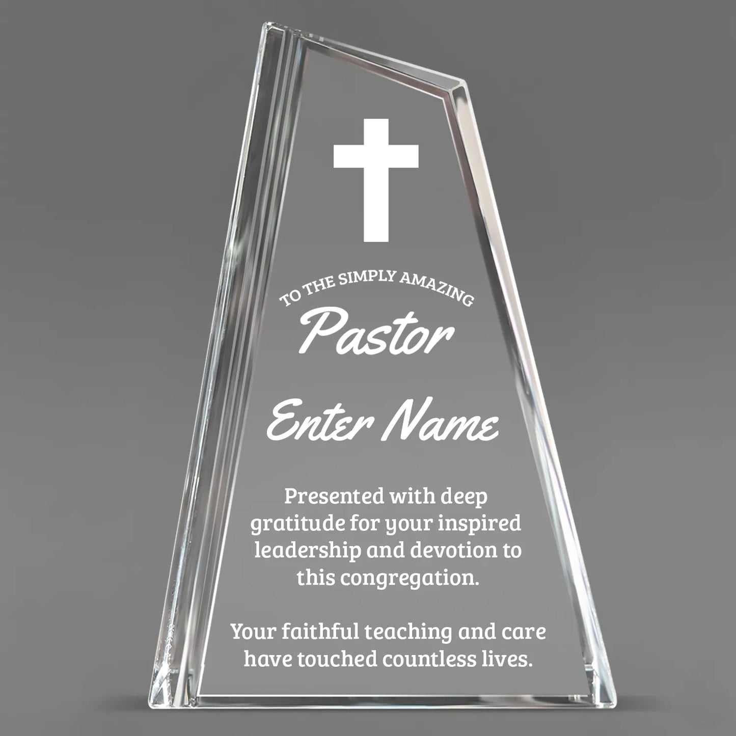 Church Awards - Crystal Peak Awards - Personalize Online – Choose From 5 Designs