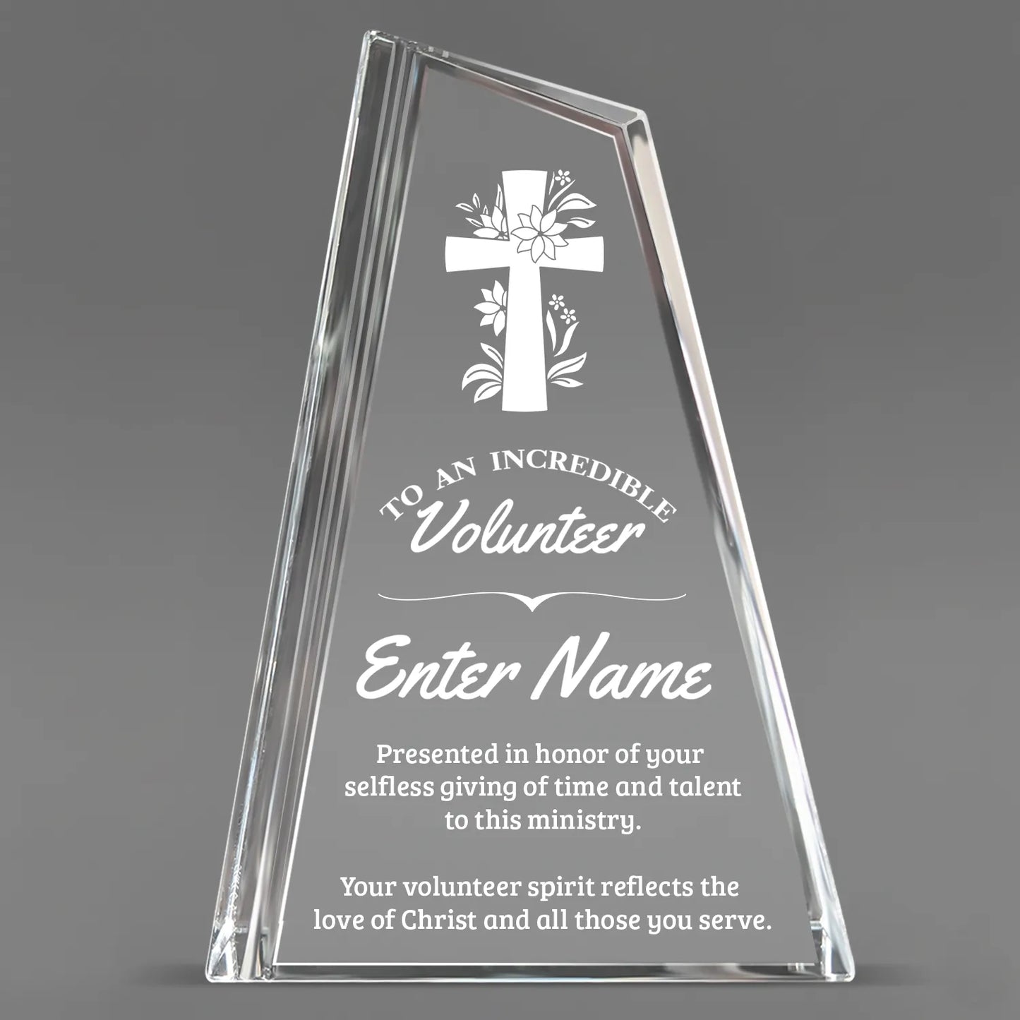 Church Awards - Crystal Peak Awards - Personalize Online – Choose From 5 Designs