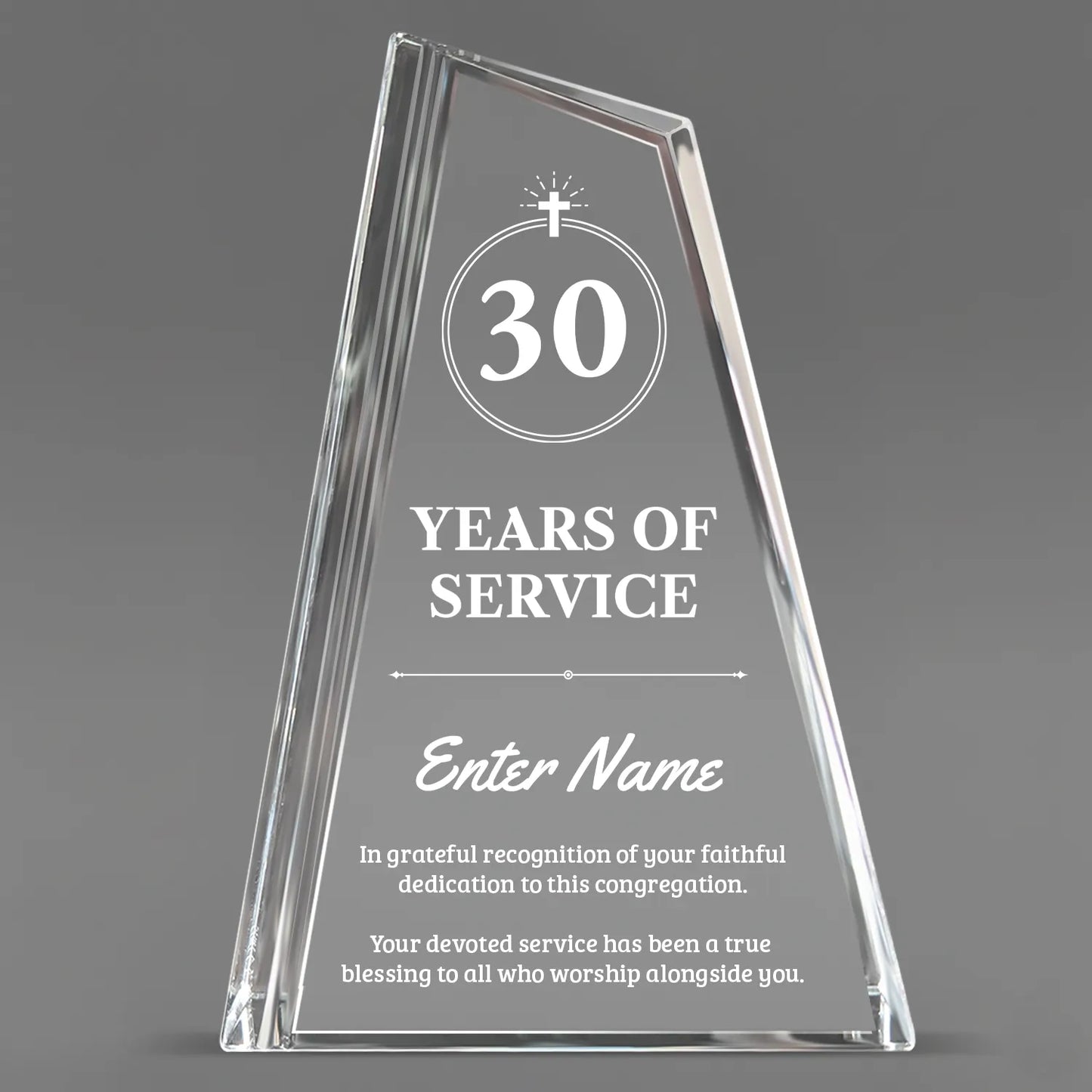 Church Awards - Crystal Peak Awards - Personalize Online – Choose From 5 Designs