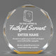 Church Awards - Gold Octagon Acrylic Awards - Personalize Online – Choose From 5 Designs