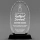 Church Awards - Optical Crystal Glass Oval Facet Awards - Personalize Online – Choose From 5 Designs