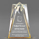 Church Awards - Gold Sculpted Star Acrylic Awards - Personalize Online – Choose From 5 Designs