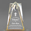 Church Awards - Gold Sculpted Star Acrylic Awards - Personalize Online – Choose From 5 Designs