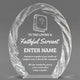 Church Awards - Oval Crystal with Decorative Edge Awards - Personalize Online – Choose From 5 Designs