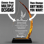 Thank You Awards - Acrylic Gold Flame Awards - Personalize Online – Choose From 5 Designs