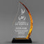 Long Service Awards - Acrylic Gold Flame Awards - Personalize Online – Choose From 5 Designs