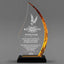 Retirement Awards - Acrylic Gold Flame Awards - Personalize Online – Choose From 5 Designs