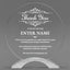 Thank You Awards - Round Cosmic Acrylic Awards - Personalize Online – Choose From 5 Designs