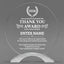 Thank You Awards - Round Cosmic Acrylic Awards - Personalize Online – Choose From 5 Designs