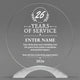Long Service Awards - Round Cosmic Acrylic Awards - Personalize Online – Choose From 5 Designs
