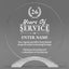 Long Service Awards - Round Cosmic Acrylic Awards - Personalize Online – Choose From 5 Designs