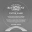 Retirement Awards - Round Cosmic Acrylic Awards - Personalize Online – Choose From 5 Designs