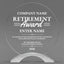 Retirement Awards - Round Cosmic Acrylic Awards - Personalize Online – Choose From 5 Designs