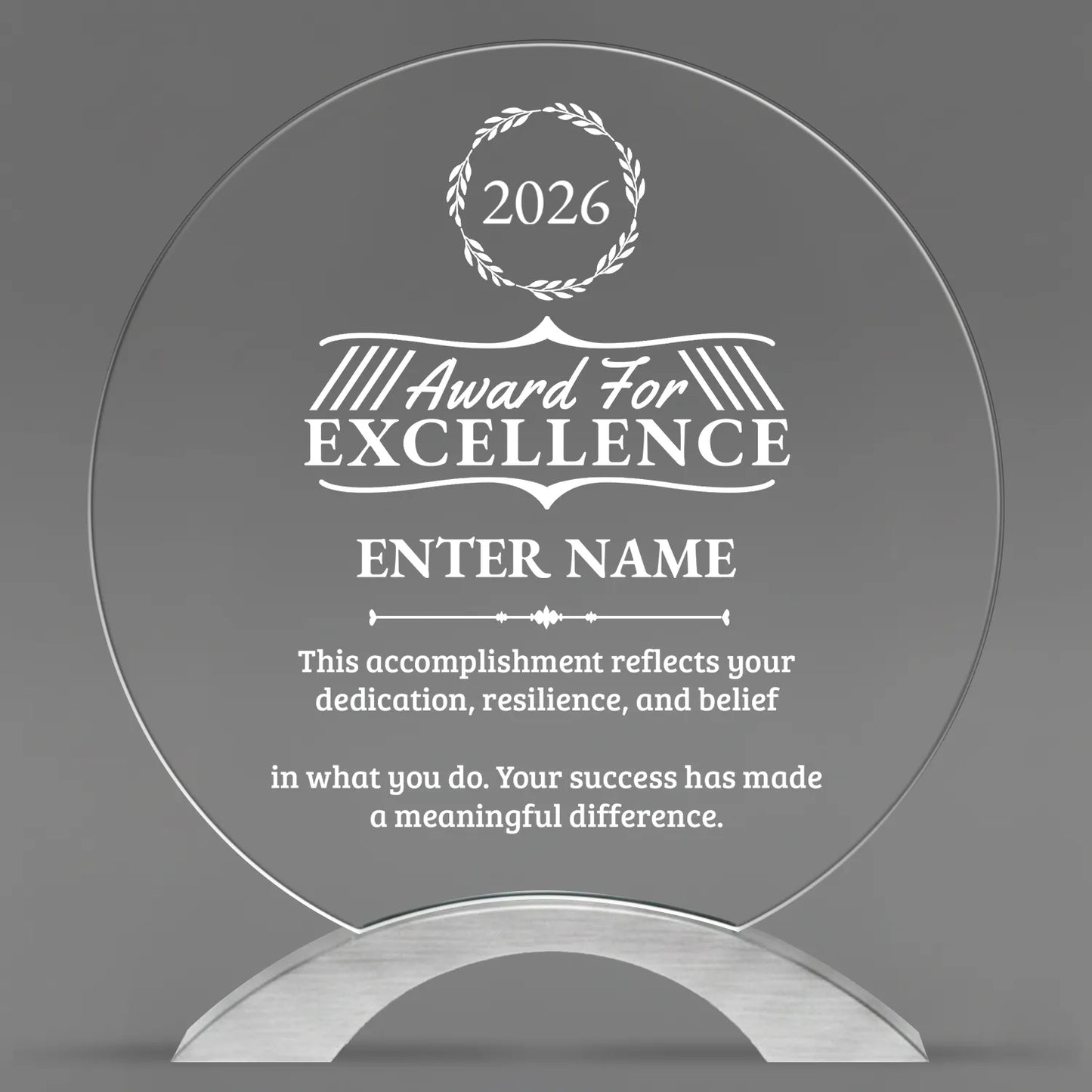 Achievement Awards - Round Cosmic Acrylic Awards - Personalize Online – Choose From 5 Designs