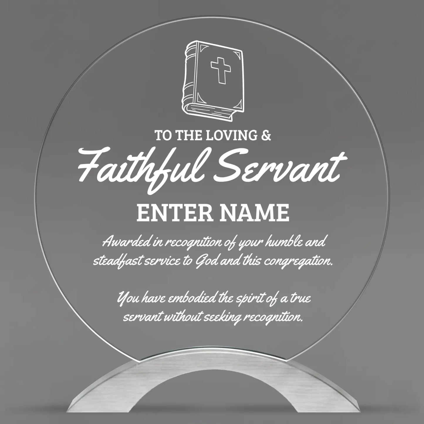 Church Awards - Round Cosmic Acrylic Awards - Personalize Online – Choose From 5 Designs