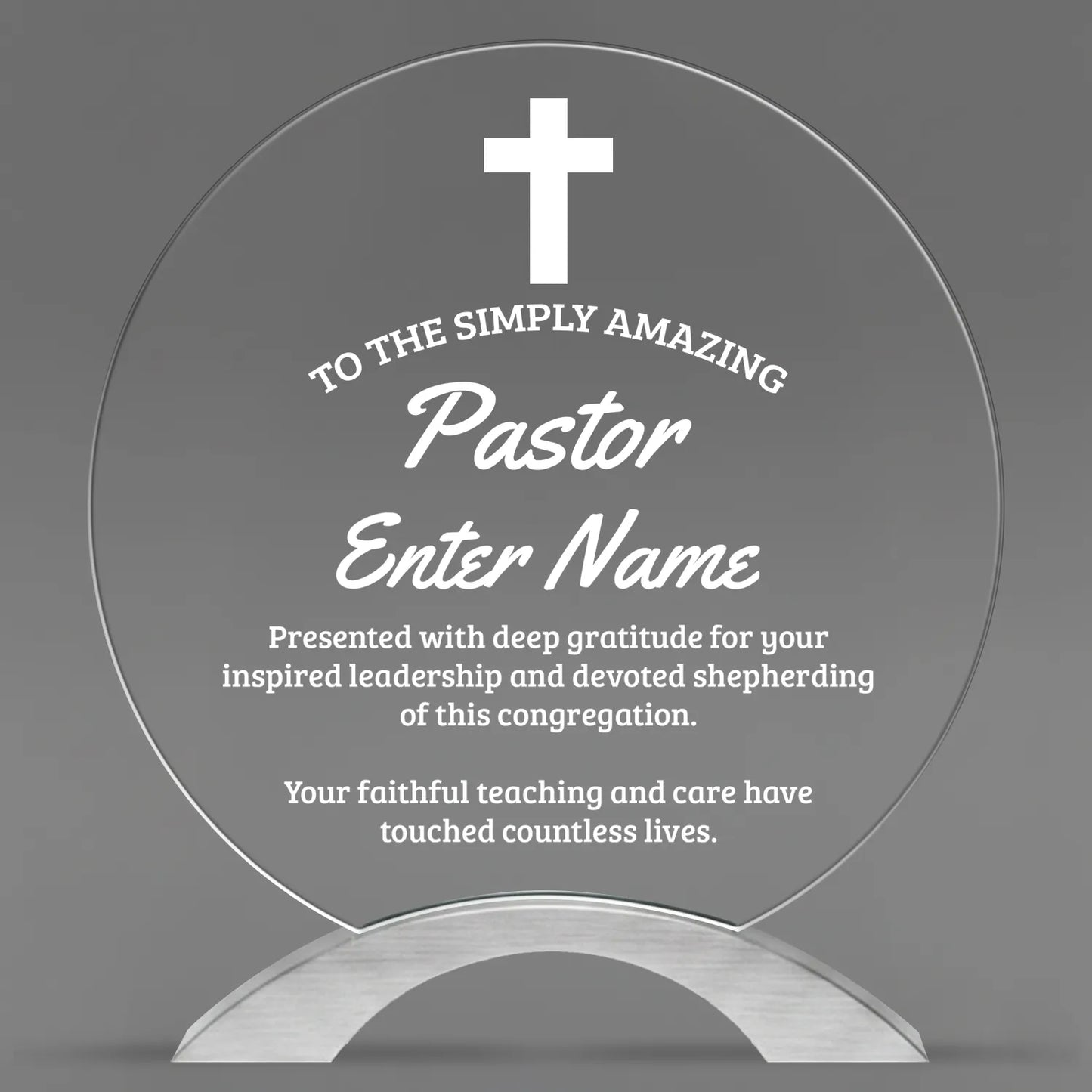 Church Awards - Round Cosmic Acrylic Awards - Personalize Online – Choose From 5 Designs