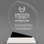 Appreciation Awards - Crystal Oblong Awards with Black Accent - Personalize Online – Choose From 5 Designs