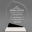 Appreciation Awards - Crystal Oblong Awards with Black Accent - Personalize Online – Choose From 5 Designs