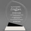 Employee Appreciation Awards - Crystal Oblong Awards with Black Accent - Personalize Online – Choose From 5 Designs