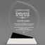 Employee Appreciation Awards - Crystal Oblong Awards with Black Accent - Personalize Online – Choose From 5 Designs