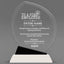 Employee Appreciation Awards - Crystal Oblong Awards with Black Accent - Personalize Online – Choose From 5 Designs