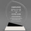 Employee Appreciation Awards - Crystal Oblong Awards with Black Accent - Personalize Online – Choose From 5 Designs