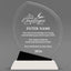 Employee Appreciation Awards - Crystal Oblong Awards with Black Accent - Personalize Online – Choose From 5 Designs