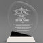 Thank You Awards - Crystal Oblong Awards with Black Accent - Personalize Online – Choose From 5 Designs