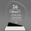 Long Service Awards - Crystal Oblong Awards with Black Accent - Personalize Online – Choose From 5 Designs