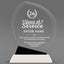 Long Service Awards - Crystal Oblong Awards with Black Accent - Personalize Online – Choose From 5 Designs