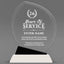 Long Service Awards - Crystal Oblong Awards with Black Accent - Personalize Online – Choose From 5 Designs