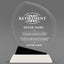 Retirement Awards - Crystal Oblong Awards with Black Accent - Personalize Online – Choose From 5 Designs