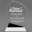 Retirement Awards - Crystal Oblong Awards with Black Accent - Personalize Online – Choose From 5 Designs