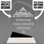 Achievement Awards - Crystal Oblong Awards with Black Accent - Personalize Online – Choose From 5 Designs
