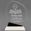 Achievement Awards - Crystal Oblong Awards with Black Accent - Personalize Online – Choose From 5 Designs